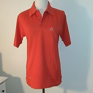 Vintage 1980s red Saddlebred polo shirt